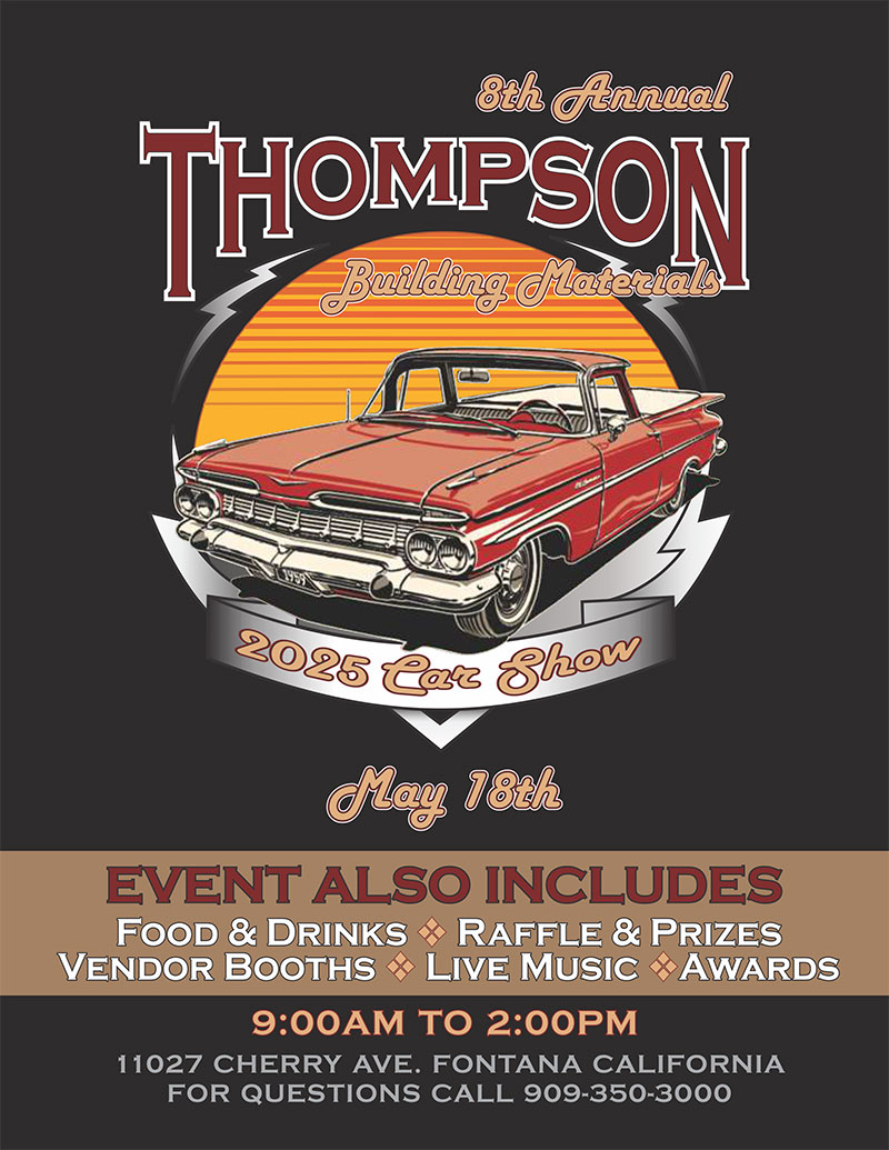 Thompson Building Materials 8th Annual Car Show